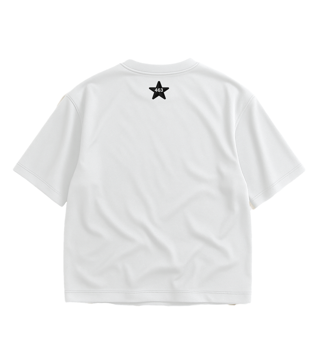 Red Glitter Vinyl Logo Tee