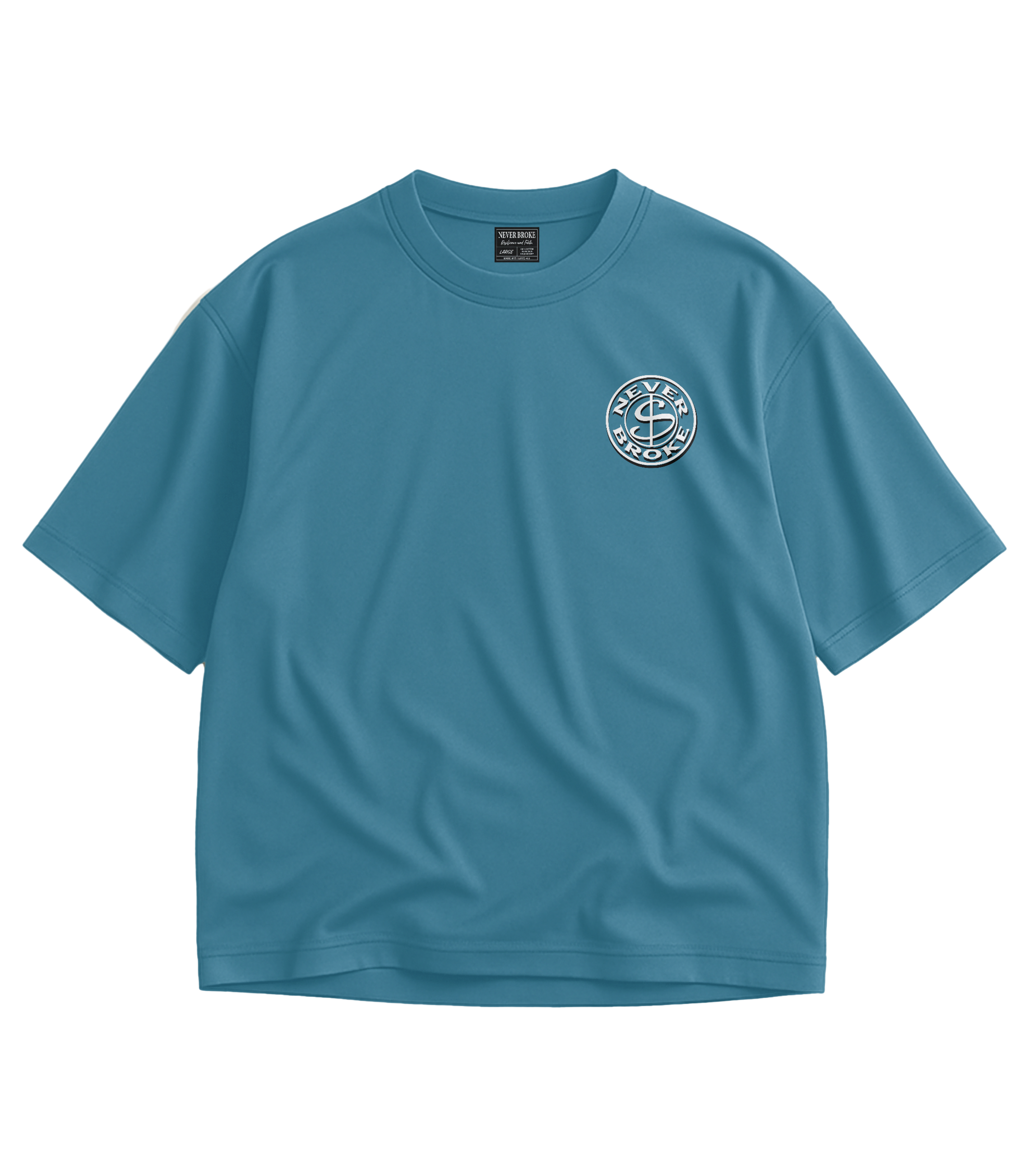 NEVER BROKE Premium Oversized Essential T-Shirt