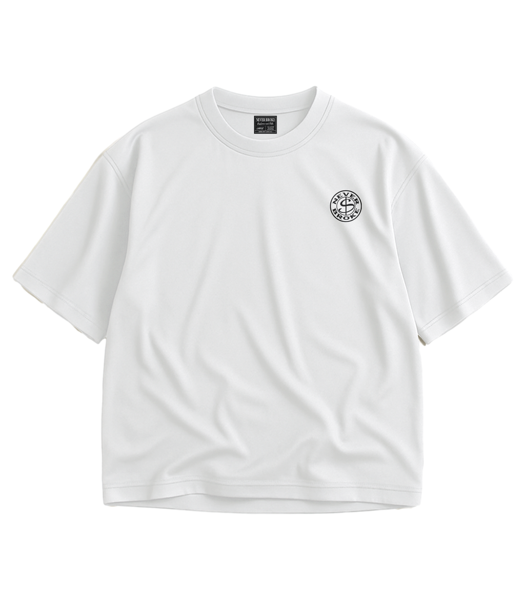 NEVER BROKE Premium Oversized Essential T-Shirt