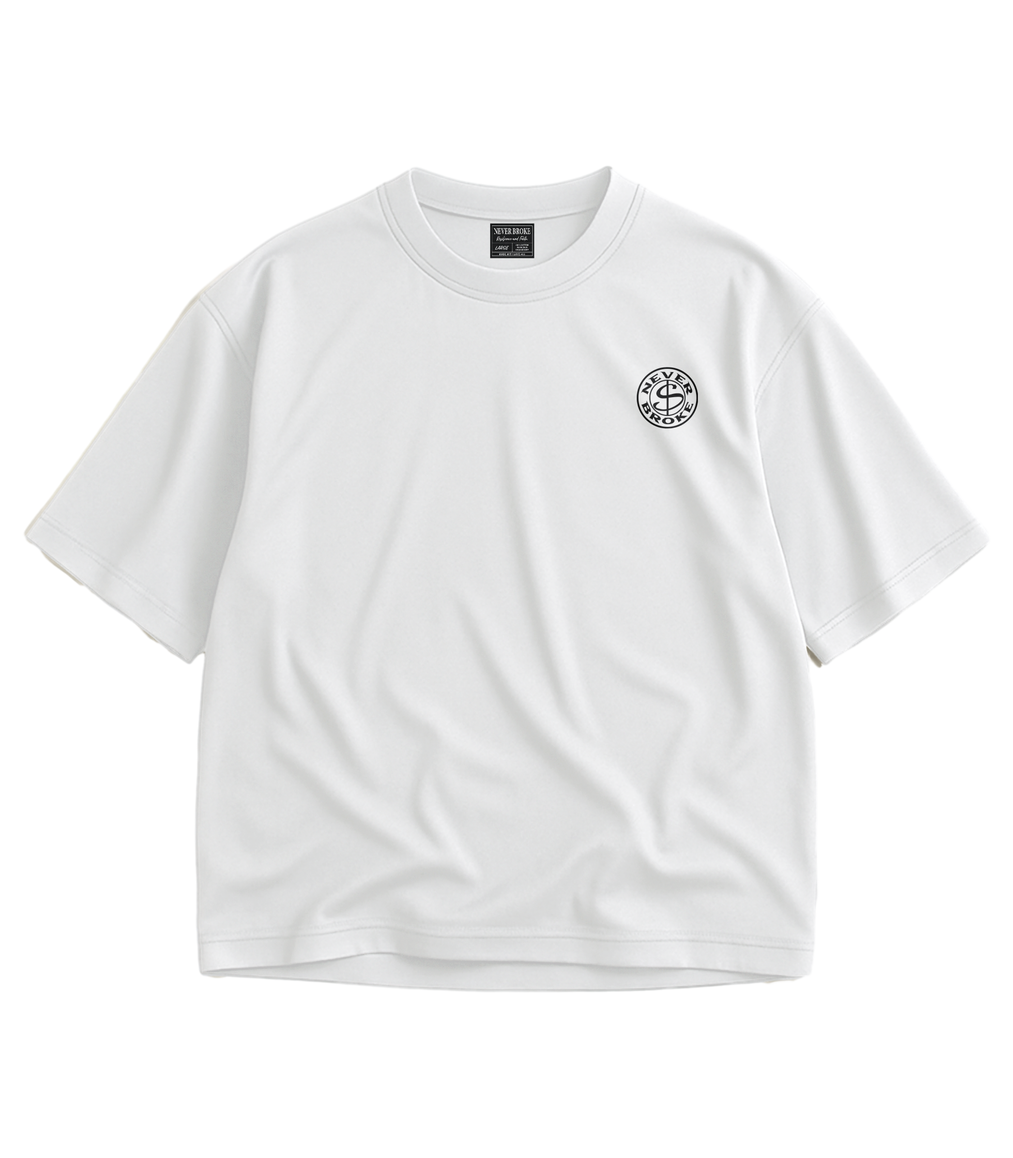 NEVER BROKE Premium Oversized Essential T-Shirt