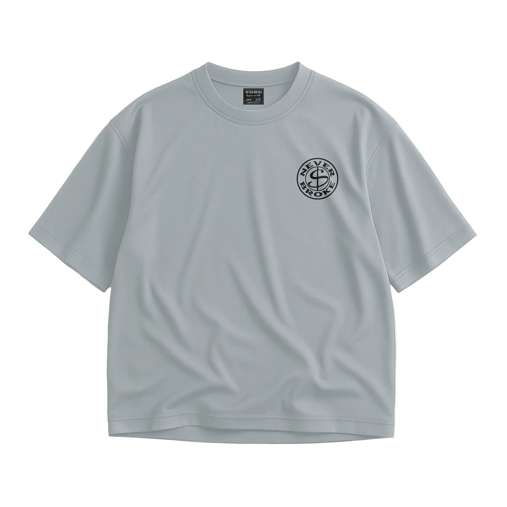 NEVER BROKE Premium Oversized Essential T-Shirt